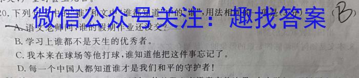 2024届河北省高三考试10月联考(24-126C)/语文