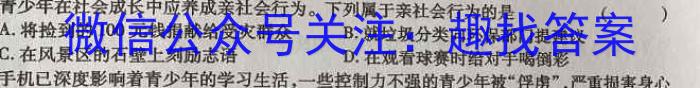 安徽省2023-2024学年七年级（上）全程达标卷·单元达标卷（四）政治y