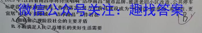 天一大联考 2023-2024学年高二年级阶段性测试(二)政治~