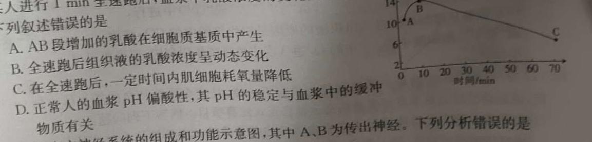 山西省临汾侯马市2023-2024学年第一学期七年级质量调研试题（卷）生物