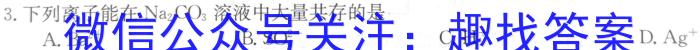 q重庆市巴蜀中学2023-2024学年上学期八年级期中考试化学