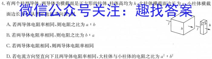 安徽省2023-2024学年九年级第一学期期中考试物理`