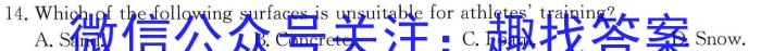 重庆市康德2024年普通高等学校招生全国统一考试11月调研测试卷英语