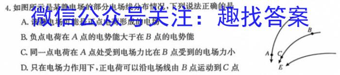 陕西省2023年秋季学期高一期中考试试题(241224Z)q物理