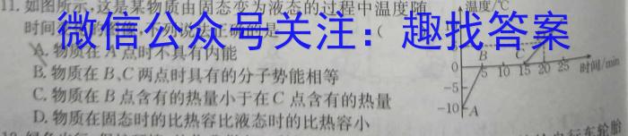 河北省2023-2024学年九年级第一学期期中学情评估q物理