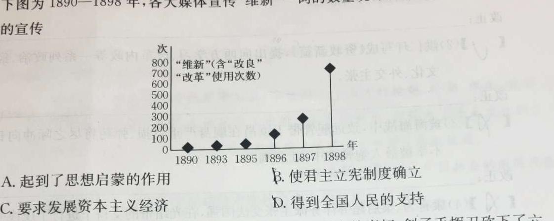 2023-2024学年云南省高二年级12月月考卷(24-215B)历史