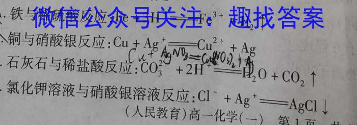 f万友2023-2024学年上学期八年级教学评价二(期中)化学