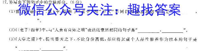 乌兰浩特一中2023~2024学年高一上学期期中考试(241228Z)语文