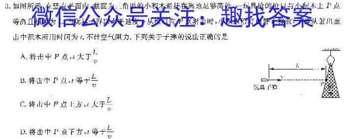 ［吉林大联考］吉林省2024届高三10月联考（10.26）q物理