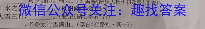 湘豫名校联考2023年11月高三一轮复习诊断考试（二）语文