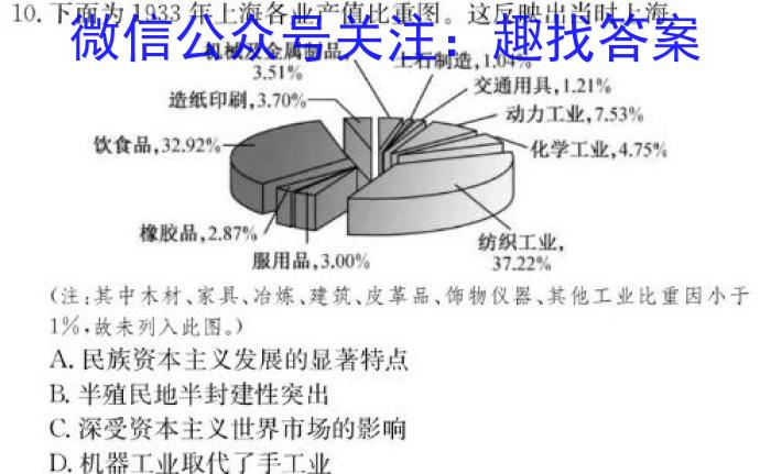 山东省德州市2024届高三11月联考期中考试历史