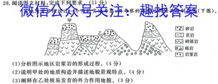 2024年衡水金卷先享题分科综合卷答案新教材一&政治