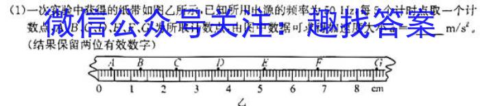 黑龙江省、吉林省11校2023-2024学年度高一年级上学期期中联考物理`