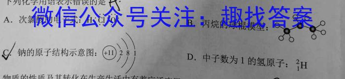 q2023-2024学年天一大联考·安徽卓越县中联盟高三(上)期中考试化学