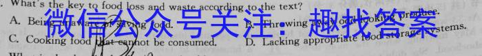 天一大联考2023-2024学年高中毕业班阶段性测试（二）英语