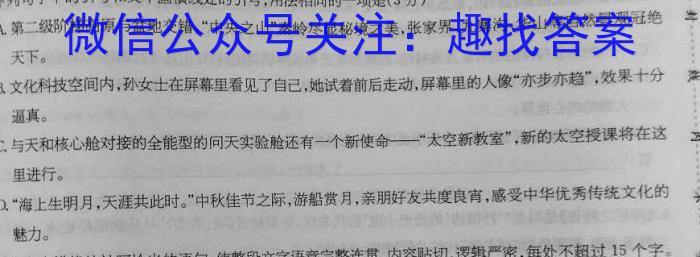 安徽省合肥市2023-2024学年第一学期九年级期中教学质量检测语文