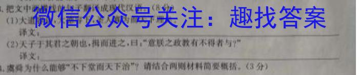 江西省2024届九年级初中目标考点测评（十五）语文