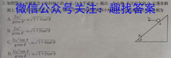 天一大联考 2023-2024 学年(上)南阳六校高二年级期中考试物理`