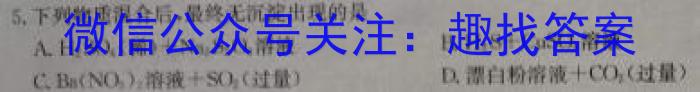 3吉林省前郭五中2023~2024学年度上学期第二次月考(242351D)化学试题