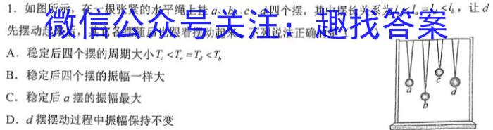 ［河北省大联考］河北省2023-2024学年高二（上）期中考试（11月）物理`