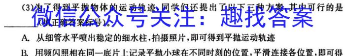 福建省龙岩市一级校联盟2023~2024学年高三第一学期半期考联考(24-108C)物理试卷答案