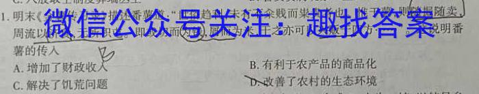 2024届滚动联考04历史试题答案