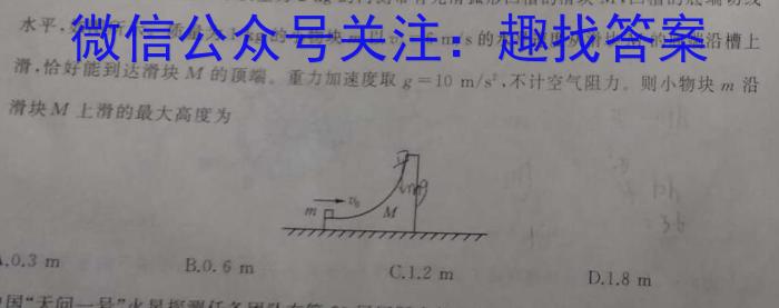 天一大联考 焦作市普通高中2023-2024学年(上)高二年级期中考试q物理