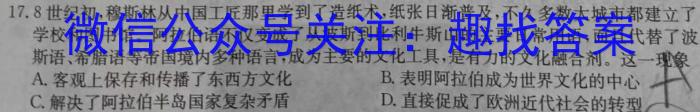 九师联盟 2023~2024学年高三核心模拟卷(中)(二)历史