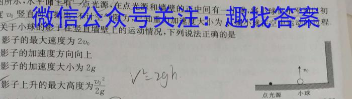 河北省沧州市2023-2024学年度九年级第一学期期中教学质量评估物理试卷答案