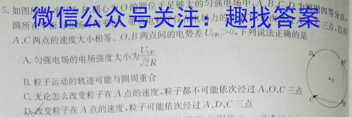 炎德英才大联考湖南师大附中2024届高三月考试卷(六)物理`