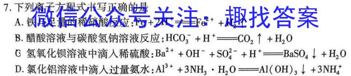 q福建省2023-2024学年高中毕业班第一学期期中考试（11月）化学