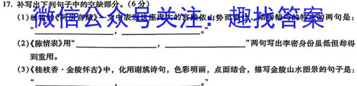 "2024年全国普通高等学校招生统一考试·A区专用 JY高三模拟卷(一)/语文