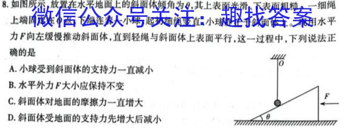 ［山东大联考］山东省2024届高三年级上学期12月联考物理试卷答案