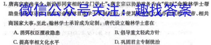 山东省2024届高三11月联考历史试卷