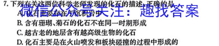 高考研究831 重点课题项目陕西省联盟学校2024年联考地理试卷答案