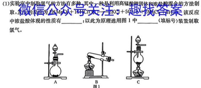 3金考卷 百校联盟(新高考卷)2024年普通高等学校招生全国统一考试 领航卷(1)化学试题