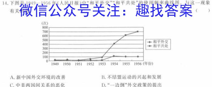 江西省2024届九年级第三次阶段适应性评估&政治