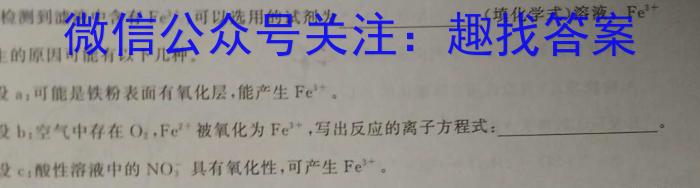 q2023-2024学年云南省高三11月联考(星球 YN)化学