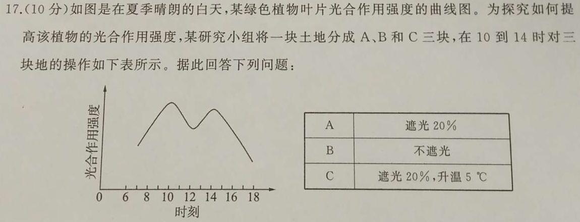 2024新高考单科综合卷(六)生物