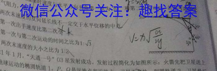 2023-2024学年安徽省七年级上学期阶段性练习（三）物理试卷答案