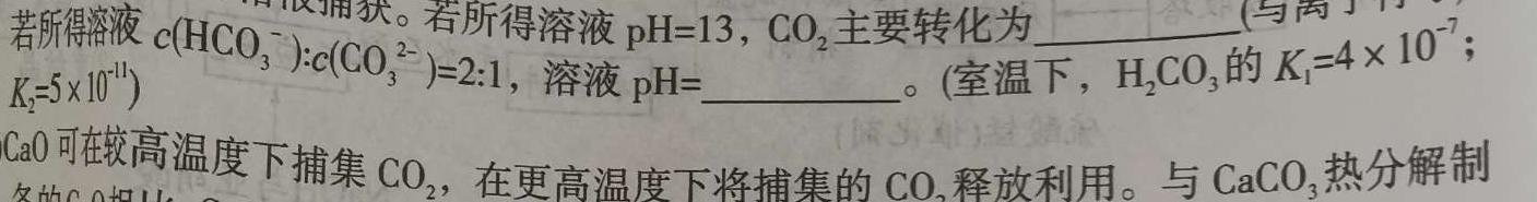 1文博志鸿·河南省2023-2024学年八年级第一学期学情分析二化学试卷答案
