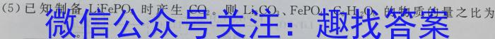 q阜南县2023-2024学年度高一教学质量调研（11月）化学