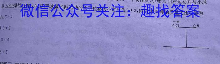 辽宁省2023-2024学年度上学期期中考试高二试题（11月）物理试卷答案