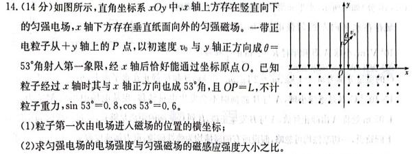 [今日更新]安徽省十联考·安合肥一中2024届高三第二次教学质量检测卷.物理试卷答案