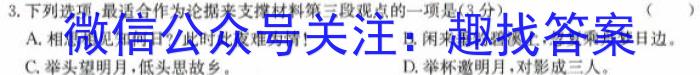 云南省楚雄州中小学2023~2024学年高二上学期期中教育学业质量监测(24-59A)/语文