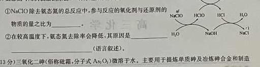 12023-2024学年安徽省七年级教学质量检测（三）化学试卷答案