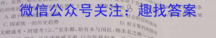 山西省2024届九年级无标题(12.17)历史试卷答案