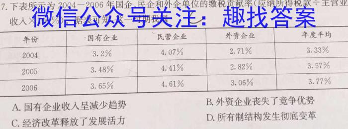 海南州2023-2024学年上学期普通高中高三期中联考(24221C)历史试卷