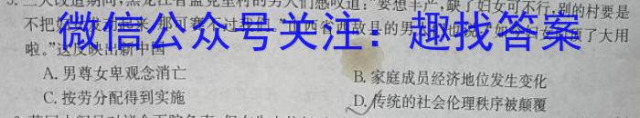 2024届河南省高二12月联考(24-222B)历史试卷