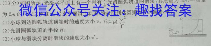 金科大联考2024届高三11月质量检测(24235C)物理试卷答案